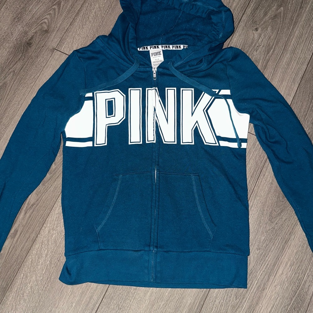 PINK Victoria's Secret Teal Hoodie